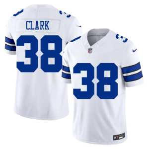 Men White Game Alijah Clark #38 Dallas Jerseys 534755-439 - Image 1