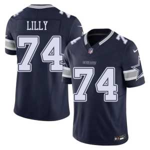 Men Navy DAL Cowboys Bob Lilly Stitched #74 Jerseys 223556-687 - Image 1