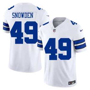 Men's Charles Snowden White 2026 DAL #49 Jerseys 371307-984 - Image 1