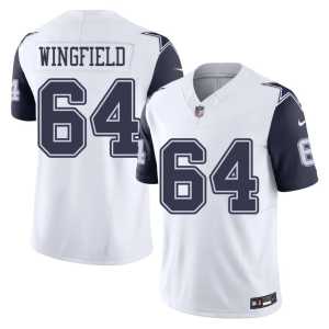 Men's Player DJ Wingfield White DAL #64 Color Rush Jerseys 937328-413 - Image 1