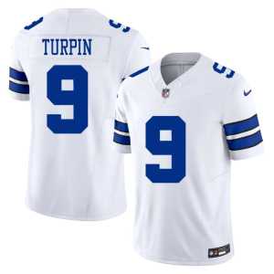 Men White KaVontae Turpin Dallas #9 Replica Jersey 518569-371 - Image 1