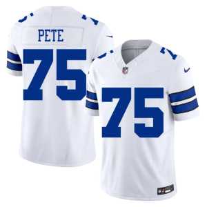 Mens Big D NIL White #75 Shiyazh Pete Jersey 655593-856 - Image 1