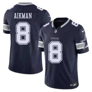 Men DAL #8 Navy Game Troy Aikman Jersey 854449-998 - Image 1
