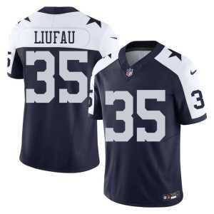 Men Game Dallas Marist Liufau Alternate #35 Navy Jerseys 455100-222 - Image 1
