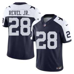Mens Shavon Revel Jr. #28 DAL Cowboys Alternate Navy Stitched Jerseys 947841-344 - Image 1