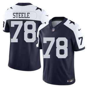 Men D-Boys Navy Player #78 Alternate Terence Steele Jerseys 756146-164 - Image 1