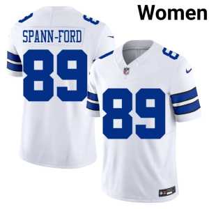 Women's White Big D Replica Brevyn Spann-Ford #89 Jersey 270385-675 - Image 1