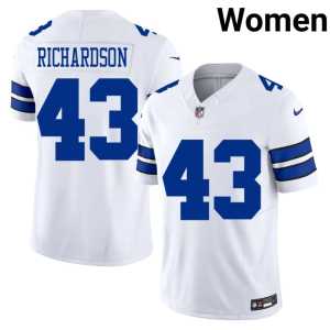 Women's DAL Dominic Richardson #43 Embroidery White Jersey 589975-105 - Image 1