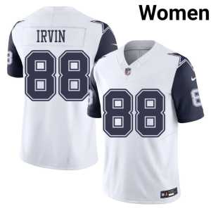 Women #88 Michael Irvin White Limited DAL Color Rush Jersey 722500-310 - Image 1
