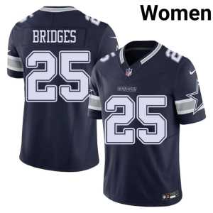 Womens Navy Trikweze Bridges NFL #25 DAL Jerseys 421408-210 - Image 1