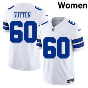 Womens Tyler Guyton Stitched White #60 DC Jersey 842224-997 - Image 1