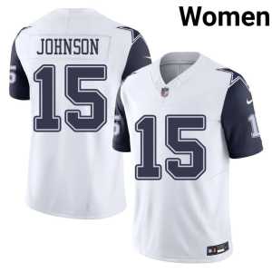Women's Tyler Johnson #15 DC White Color Rush Stitched Jerseys 914839-323 - Image 1