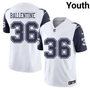 Youth Player Corey Ballentine White Color Rush DAL #36 Jerseys 356046-883 - Image 1