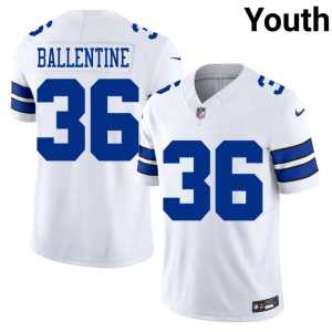Youth #36 Big D Game White Corey Ballentine Jersey 451534-197 - Image 1