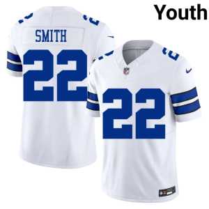 Youth #22 White DAL Emmitt Smith Stitched Jerseys 744176-930 - Image 1