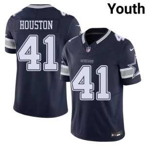 Youth D-Boys #41 Navy James Houston Official Jerseys 708198-606 - Image 1