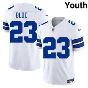 Youth White Big D Jaydon Blue Embroidery #23 Jerseys 792460-800 - Image 1