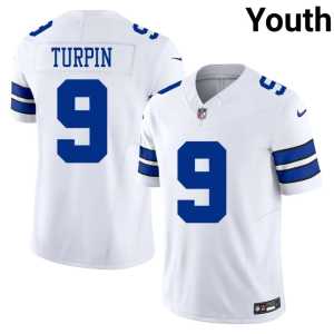 Youth #9 White KaVontae Turpin NIL DAL Jersey 106912-918 - Image 1