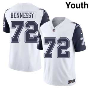 Youth #72 NIL White Matt Hennessy Color Rush DC Jersey 752981-684 - Image 1