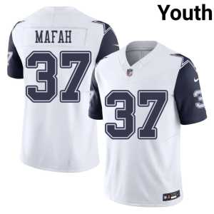 Youth Phil Mafah DC Limited Color Rush #37 White Jerseys 222617-166 - Image 1