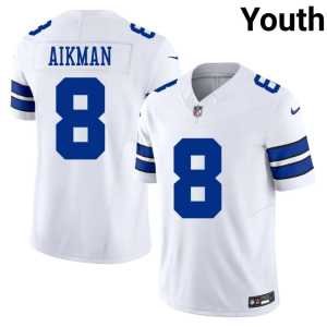 Youth White Limited Big D Troy Aikman #8 Jersey 811976-706 - Image 1