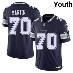 Youth Navy Game Zack Martin #70 DC Jerseys 728354-622 - Image 1