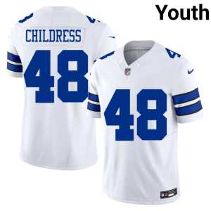 Youth #48 Player White Big D Zion Childress Jersey 365583-622 - Image 1