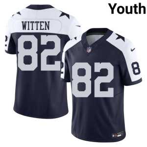 Youth Jason Witten #82 Embroidery DC Alternate Navy Jerseys 666407-252 - Image 1